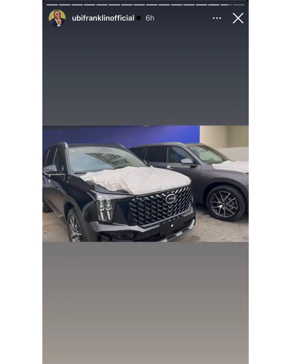 My husband, Davido just knows how to ‘spoil’ his people nicely. He just bought UBI Franklin a 69 million naira car. 🤗🥰