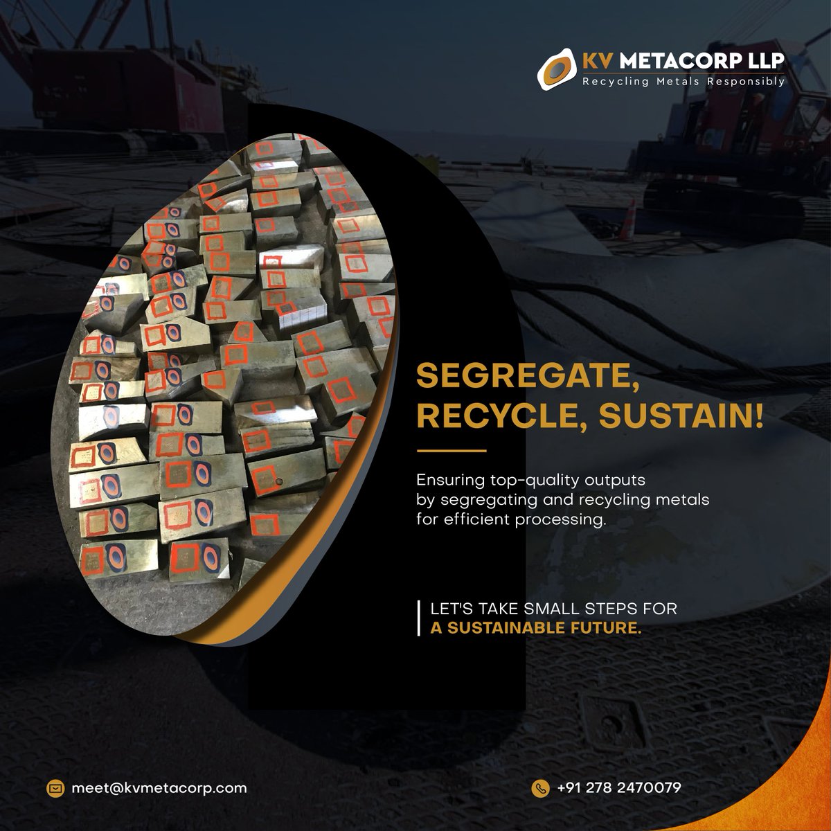 kvmetacorp's tweet photo. Always separate different types of metals before recycling to ensure efficient processing and high-quality output. Small steps make a big impact on sustainability

🌐 https://t.co/E9ssed3UcQ 
✉️ meet@kvmetacorp.com
📞 +91 278 2470079

#metalrecycling #ecofriendly #kvmetacorp https://t.co/RLJXi8XQxR