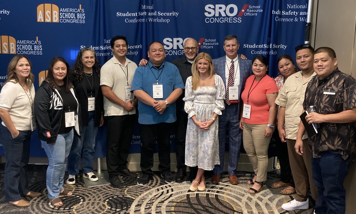 drstephensroka's tweet photo. "Hafa Adai,” (Chamorro for “Hello!”)
Our new friends flew 30 hours from Mariana in the American Samoa Islands to attend The National School Safety & Security Conference in New York City.
And they said, “Well worth it!”
Come to Houston and see why.
https://t.co/Ux5vmR7t2J
#NSSSC https://t.co/aMWHptLp2u