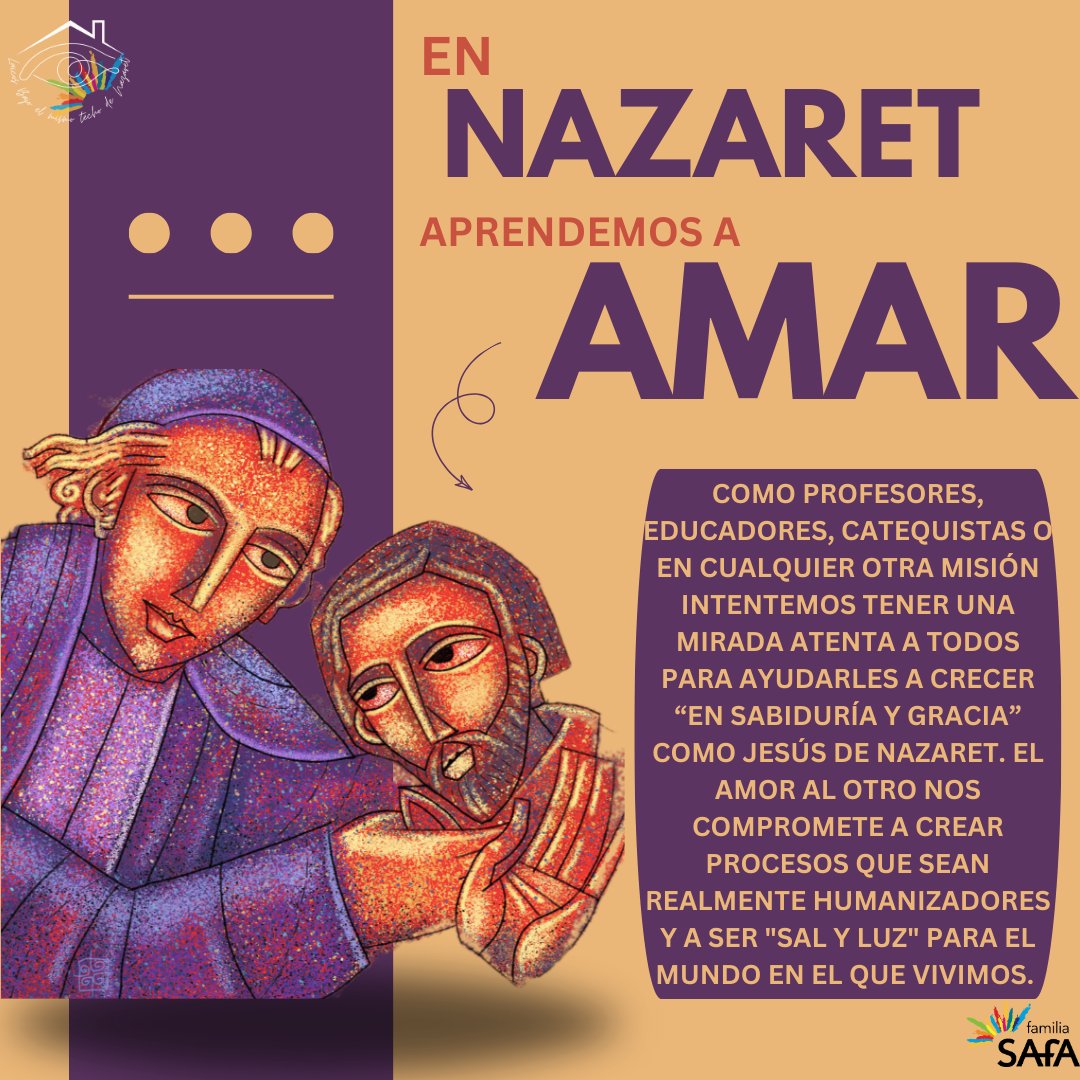 Oracion_SaFa's tweet photo. LAICOS BAJO EL MISMO TECHO DE NAZARET.
Oración Verano Familia Sa-Fa.
Miércoles 24 de julio de 2024
#contempla #familiasafa #oracionverano https://t.co/afKHQU5VLO