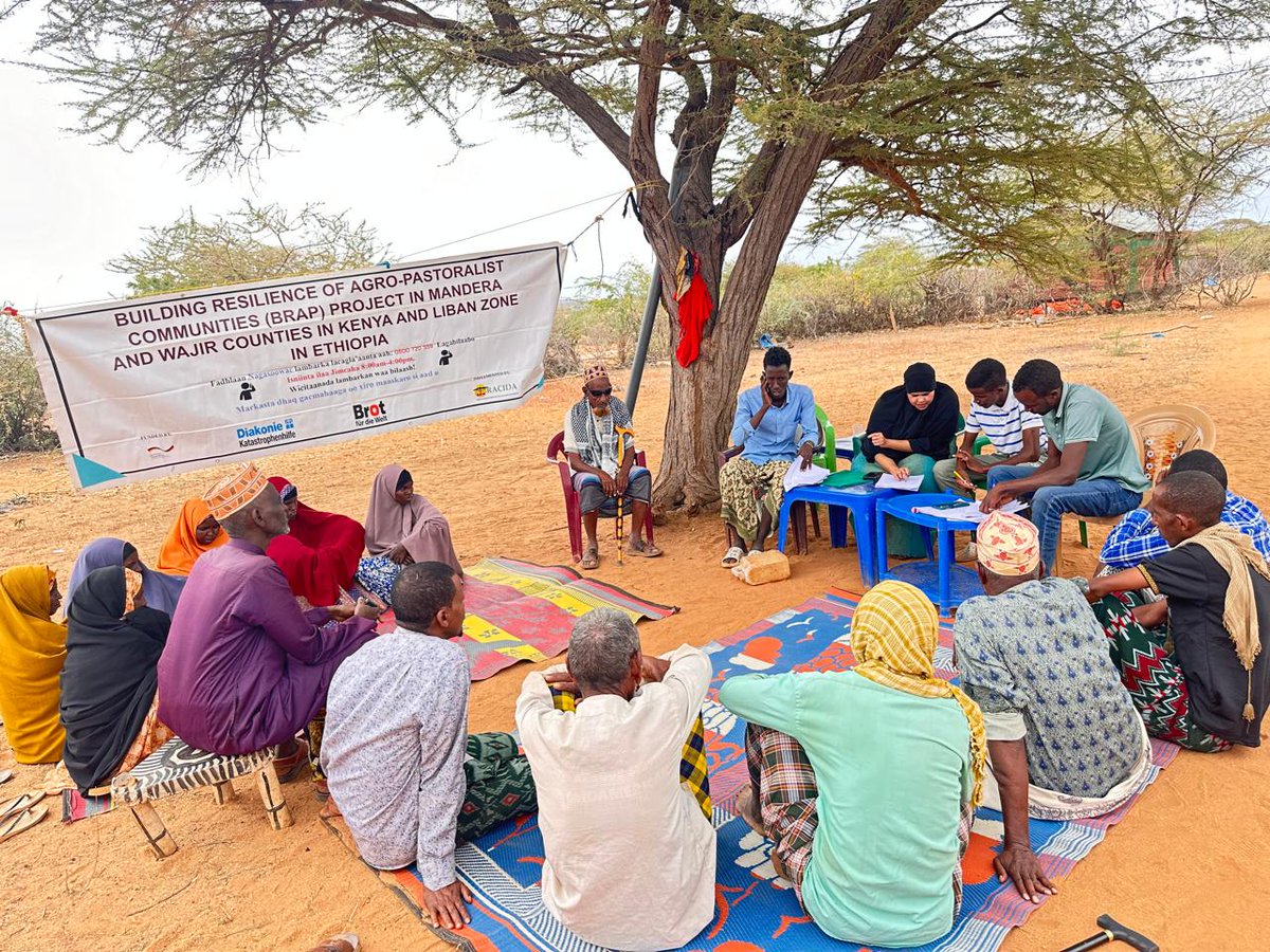 RACIDA_Ngo's tweet photo. Empowering communities to address grassroots vulnerabilities through #SCLR approach, RACIDA conducted a validation and assessment of #communityneeds and priorities in Mandera North, Mandera East and Banissa sub counties. This process utilized the previous action plan from #PDRA_Training, ensuring community group proposals align with actual needs.
RACIDA also provided training on budget development, equipping #communitygroups with essential skills to create and track budgets effectively for their projects.
A big thank you to @BMZ_Bund @diakoniekh and @bfdw_jugend for their invaluable support.
