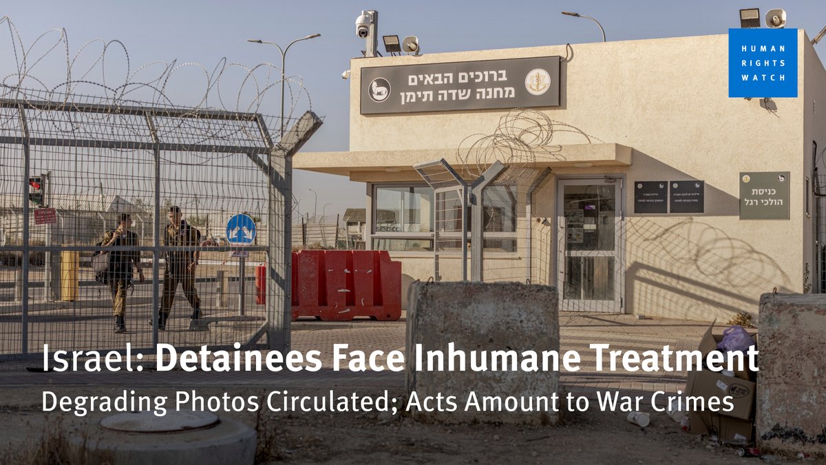 NEW: Israeli forces have been publishing degrading photographs and videos of detained Palestinians, including children, a form of inhumane treatment and an outrage on their personal dignity. These acts amount to war crimes.

Read more: bit.ly/3zWTcy0