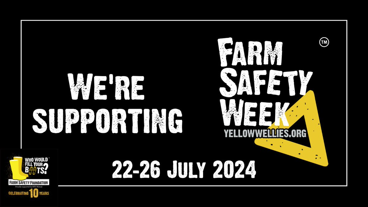 Crediton Milling (@creditonmilling) on Twitter photo Once again we are proud to support the annual #FarmSafetyWeek campaign ๐ฆบ.
While UK farmers are among the best in the world, farming remains one of our countryโs most hazardous industries; accounting for 1% of workers but 18% of all worker fatalities (HSE) ๐
<a href="/yellowwelliesuk/">Farm Safety Foundation</a> Once again we are proud to support the annual #FarmSafetyWeek campaign ๐ฆบ.
While UK farmers are among the best in the world, farming remains one of our countryโs most hazardous industries; accounting for 1% of workers but 18% of all worker fatalities (HSE) ๐
<a href="/yellowwelliesuk/">Farm Safety Foundation</a>