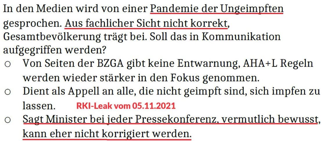 Alle RKI-Files geleaked! Bevor wir zur Aufarbeitung schreiten bräuchte es erstmal eine Generalamnestie für alle, die wegen falschen Impfpässen, Maskenattesten, Impfverweigerung (Soldaten etc.) bestraft oder verurteilt wurden. Das Corona-Bullshit-Narrativ ist unwiderbringlich