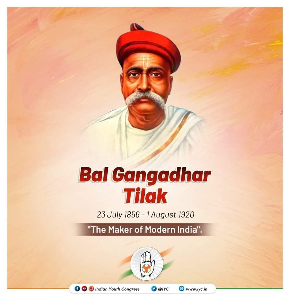 SuratIYC's tweet photo. Tributes to the iconic leader, revolutionary freedom fighter Bal Gangadhar Tilak on his birth anniversary 

He was part of the Lal-Bal-Pal triumvirate who represented conservative thought in the Congress Party

Today, we remember him for his remarkable contributions to the nation https://t.co/UBjnEecjrp