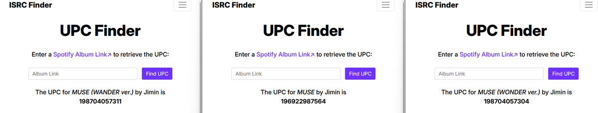 pjmstolemyheart's tweet photo. We can absolutely buy all the digital albums on itunes, etc! 

The UPC codes are different for each album.

That's why they have them to us.

They didn't put them there to look pretty. 

Stop overthinking it and buy Wander and Wonder as digital albums and the gray remixes as individual songs