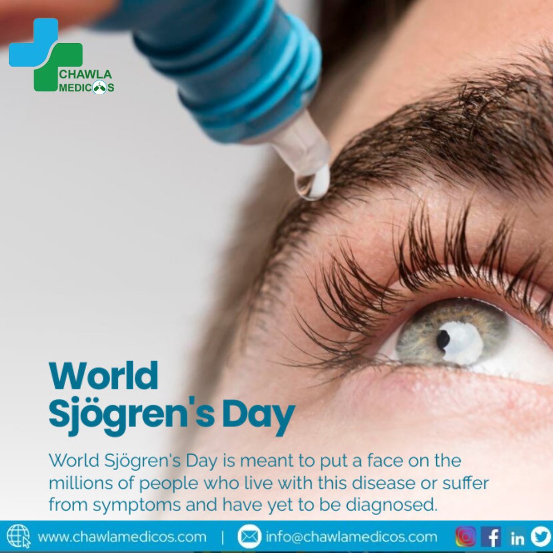 ChawlaMedicos's tweet photo. World Sjogren’s Day was created by the Sjogren Foundation to raise awareness of the much needed Sjogren. Every year on July 23, Swedish ophthalmologist Dr. It is celebrated on the birthday of Heinrich Sjögren.

#WorldSjogrensDay
#SjogrensAwareness
#SjogrensSyndrome https://t.co/J8qYocfpH8