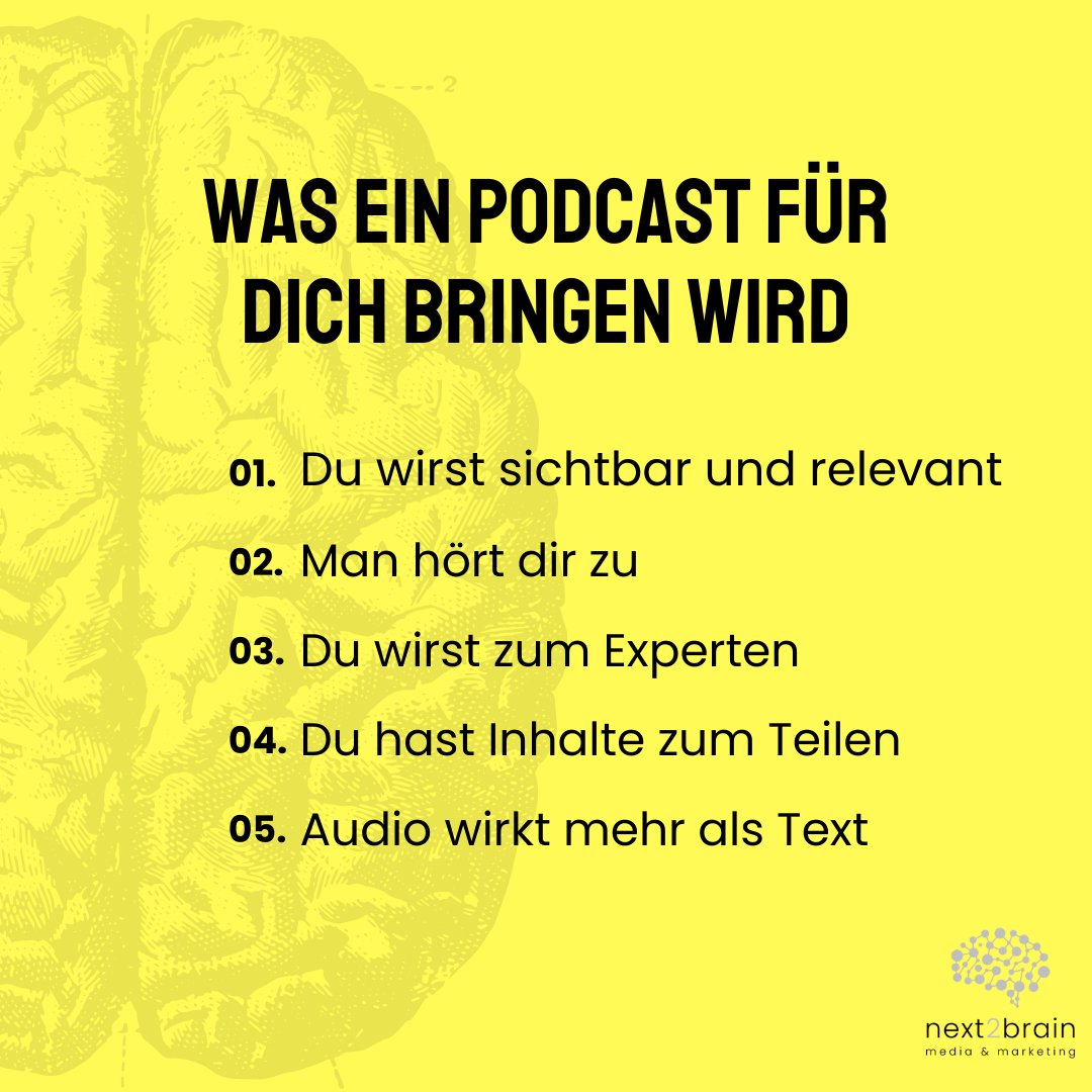 Wir machen Corporate Podcasts erfolgreich und unterstützen Unternehmer*innen, Expert*innen, Coaches und Firmen dabei in die Köpfe Ihrer Wunschkunden zu kommen. Klingt spannend? Dann lass uns reden!

vist.ly/3fcc2
