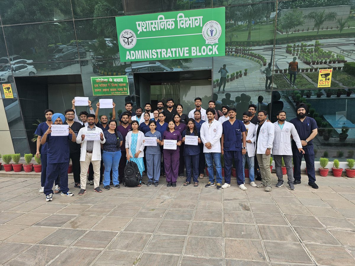 Dr.Jitendra Singh🇮🇳 (@drjsinghrajawat) on Twitter photo <a href="/official_aimsa/">ALL INDIA MEDICAL STUDENTS' ASSOCIATION</a> requests <a href="/myogiadityanath/">Yogi Adityanath</a> ji <a href="/brajeshpathakup/">Brajesh Pathak</a> ji to intervene regarding the ongoing strike by medical students in Uttarpradesh(UP) doing Internship.
Currently medical students from UP are paid stipend of Rs.12000/- which is one of the lowest stipend in India. <a href="/official_aimsa/">ALL INDIA MEDICAL STUDENTS' ASSOCIATION</a> requests <a href="/myogiadityanath/">Yogi Adityanath</a> ji <a href="/brajeshpathakup/">Brajesh Pathak</a> ji to intervene regarding the ongoing strike by medical students in Uttarpradesh(UP) doing Internship.
Currently medical students from UP are paid stipend of Rs.12000/- which is one of the lowest stipend in India.