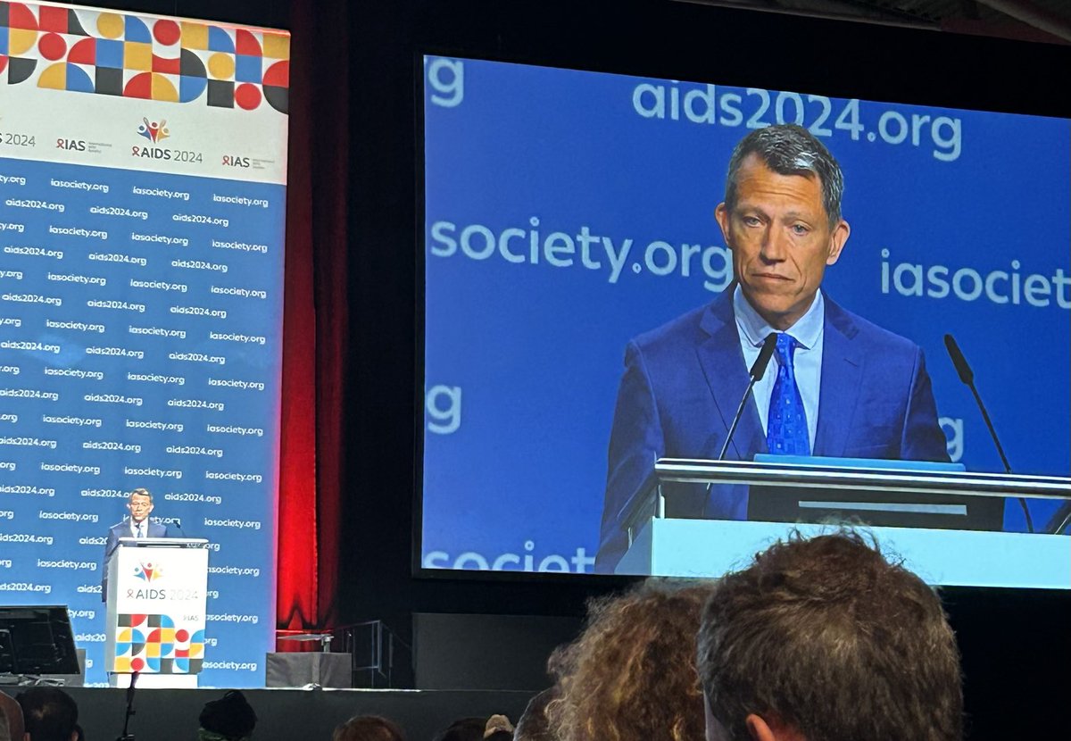People at the center of HIV response. Opening Plenary by the inspiring George Siberry! #AIDS2024 ⁦<a href="/Jhpiego/">Jhpiego</a>⁩