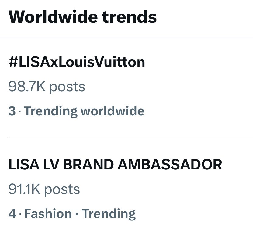 CREW_LISANESIA's tweet photo. Don't cha think Queen Lisa deserves the Top Spot WW Lilies and Blinks? Lemme hear your voicee. Come on!

LISA LV BRAND AMBASSADOR 
#LISAxLouisVuitton https://t.co/22x7uoTakC