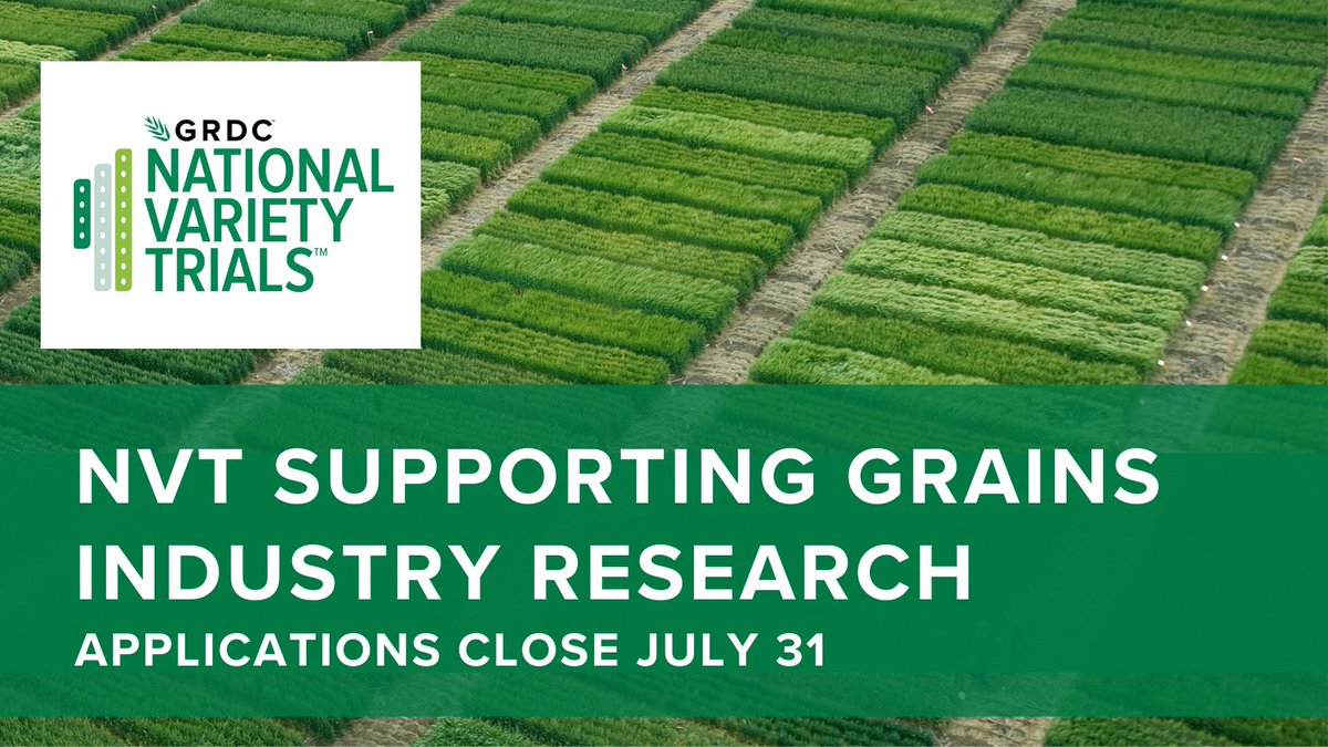 REMINDER: Applications for Resource Sharing Agreements are closing soon!

Researchers can request access to: 

🌾 The NVT dataset 
🌾 NVT trial sites 
🌾 Post-harvest grain samples 

Visit bit.ly/3TxUsgm to request access, applications for grain close 31 Jul 2024.