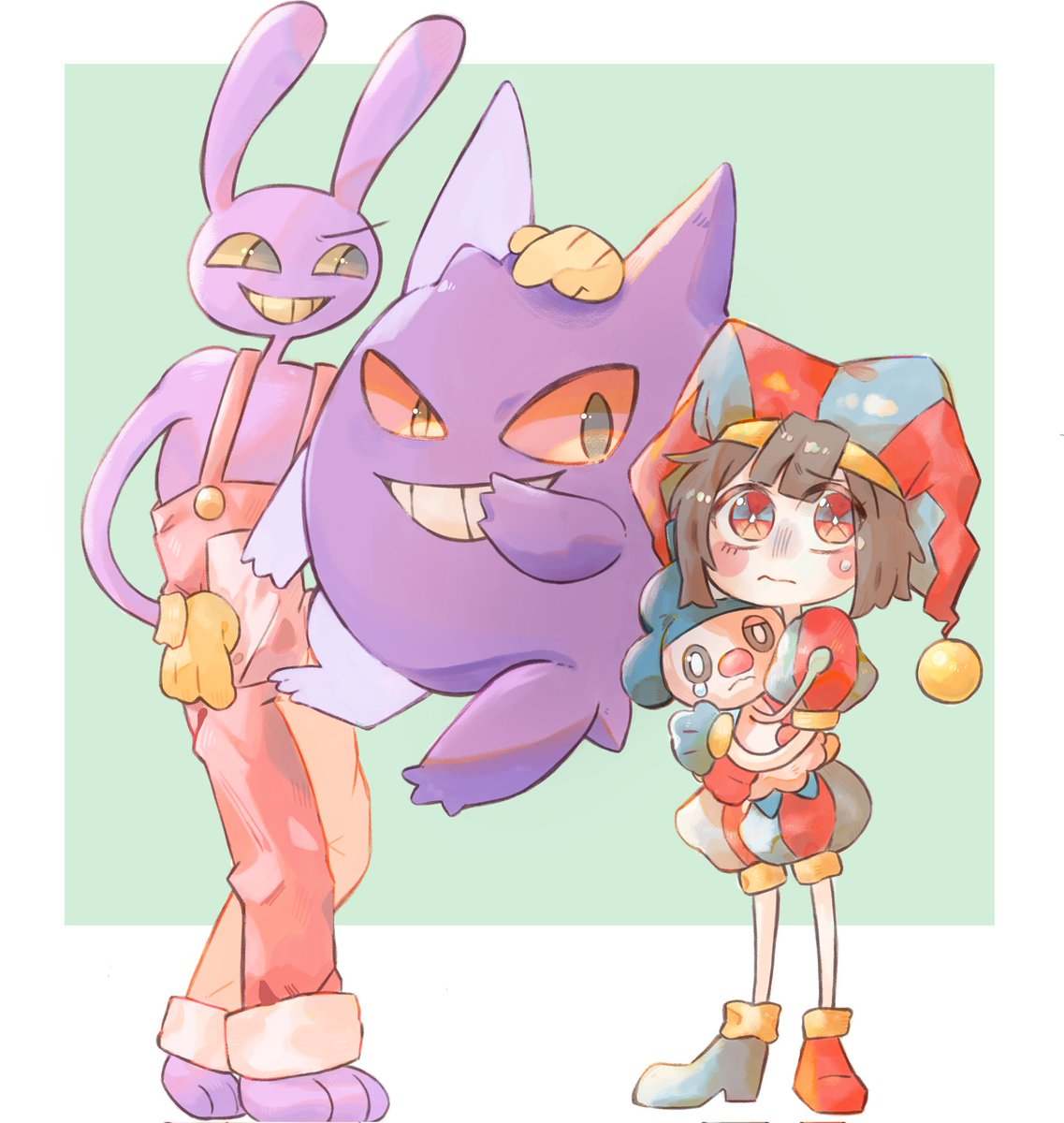 Crossover? 

#jaxxpomni #funnybunny