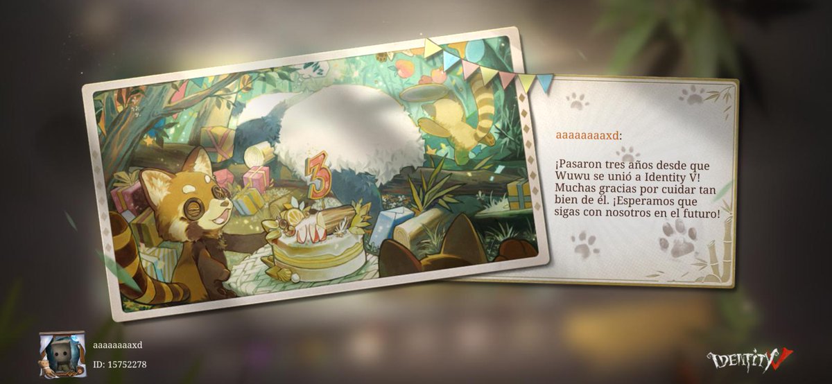 Estoy jugando Identity V. ¿Jugamos una partida?