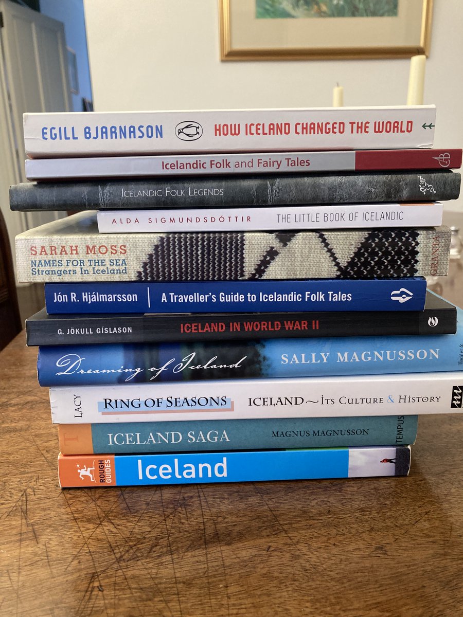 MichaelRidpath's tweet photo. The non-fiction books I read while researching Iceland.  My latest blog post  https://t.co/JT3BFGjwsr  #writinginice https://t.co/6Z7k8pv8rp
