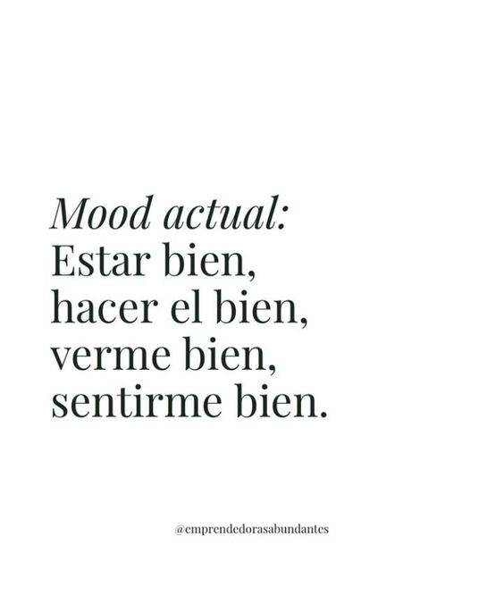 Mood pa to la vida