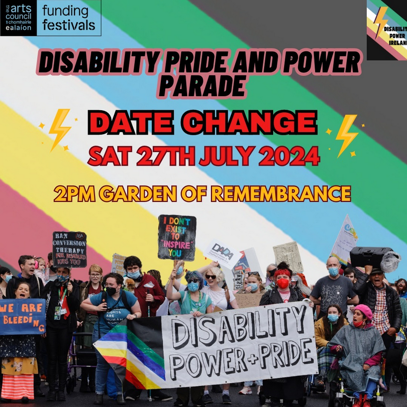 USI will be joining Disability Power Ireland's Pride Parade this Saturday and we'd love as many students as possible to join us❗️

📅 Saturday, July 27
⏲️ 2pm
📌 Garden of Remembrance

#DisabilityPrideAndPower ⚡️⚡️⚡️