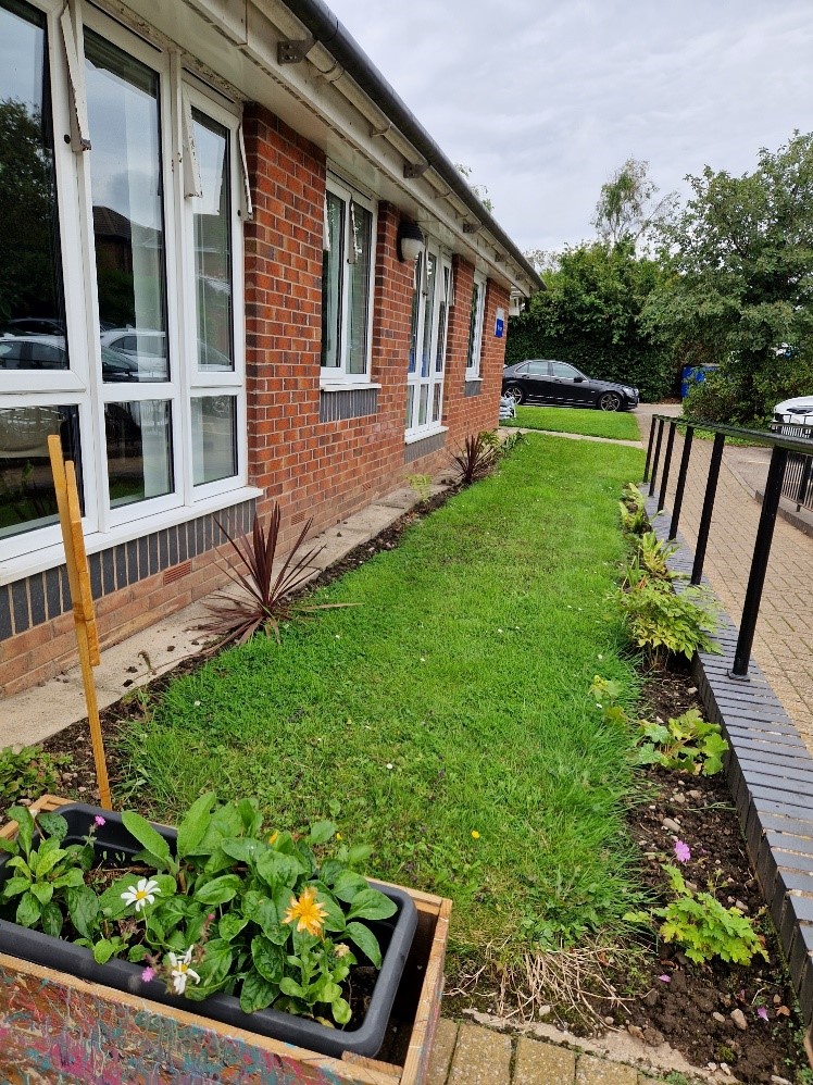 Over the last few weeks staff and young people at The Cove have engaged in a project to enhance the entry way for the building. Thank you to <a href="/Homebase_uk/">Homebase</a>, Morecambe who have kindly donated some plants and compost . 🌱🌻<a href="/WeAreLSCFT/">Lancashire & South Cumbria NHS Foundation Trust</a> #CommunityGarden