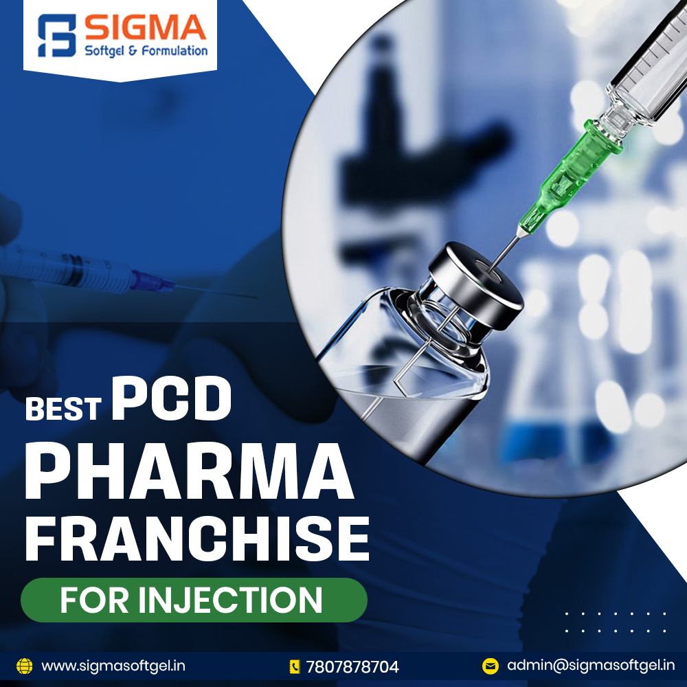 Sigma Softgel &amp; Formulation provides you the best PCD Pharma franchise for injections.

Address - sigmasoftgel.in/injection/

#injection #pcdfranchise #thirdpartymanufacturing #manufactuirng #bestprice #franchse #PharmaFranchise #cpsules #pcdfranchise #sigmasoftgelformaulation