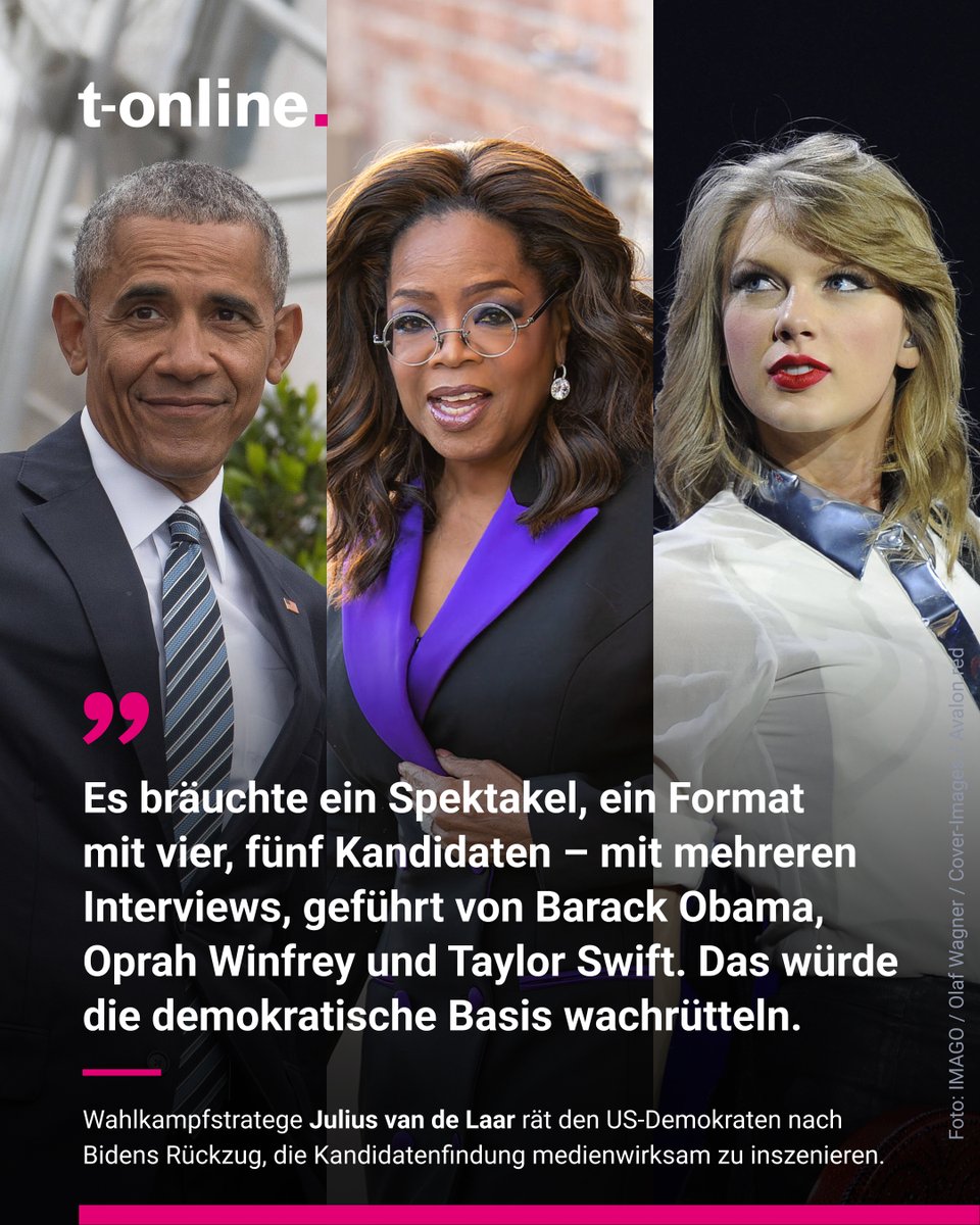 Joe Bidens Rückzug aus dem Präsidentschaftswahlkampf überrascht die Demokraten. Der Wahlkampfstratege Julius van de Laar (<a href="/juliusvandelaar/">Julius van de Laar</a>) hält den Schritt für überfällig – und schätzt die Chancen von Kamala Harris ein. 
Zum Interview: t-online.de/nachrichten/au…