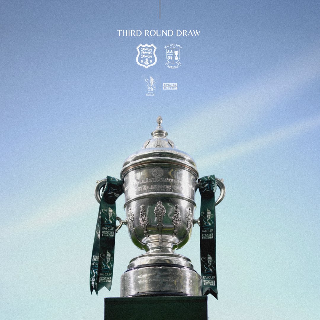 WaterfordFCie's tweet photo. 🏆 | Sports Direct FAI Cup Third Round
Waterford FC have been drawn at home to Athlone Town A.F.C. in this years Sports Direct FAI Cup Third Round.

Tie to be played weekend of August 18th.

Kick-off time &amp; date to be confirmed in due course.

#WaterfordFC https://t.co/xEEMWlJclc