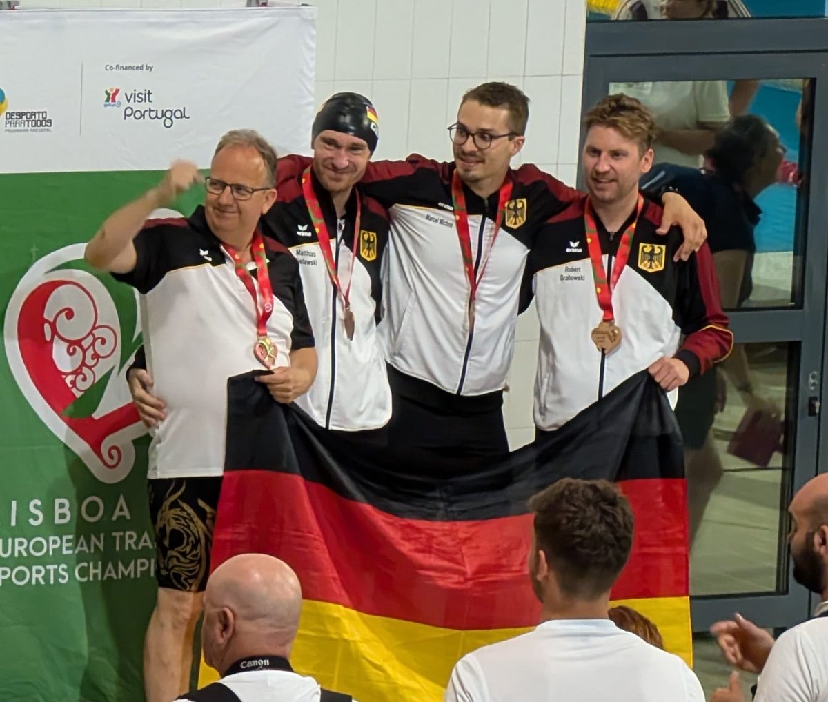 Reicher Medaillensegen für unsere Schwimmer bei den Europameisterschaften der Transplantierten und Dialysepatienten in Lissabon! 💪🥇🥈🥉💚🏊🏼‍♂️🏊🏼‍♂️🏊🏼‍♂️