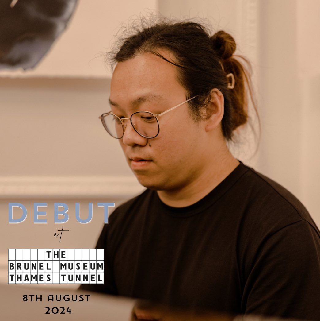DEBUTclassical's tweet photo. Sam is taking a holiday for August - so Thomas Ang will be stepping into Sam’s shoes! 🎶

Only 2 tickets remaining for the #secretconcert on 8th August at @BrunelMuseum 🤩🤩 https://t.co/4YcgSqgJmM