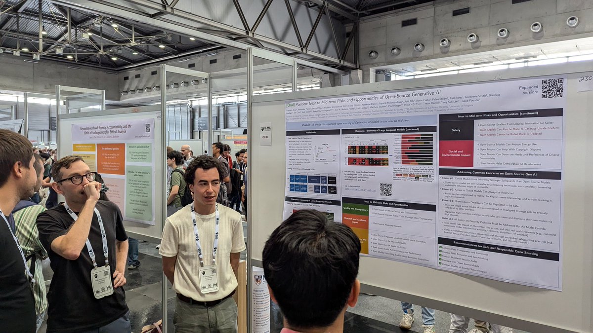Adel Bibi (@adel_bibi) on Twitter photo <a href="/fgirbal/">Francisco Girbal Eiras</a> and <a href="/AleksPPetrov/">Aleks Petrov</a> presenting our new Open Source position paper in #ICML24.
The paper is accepted as Oral and the talk is today at 4.30PM in Hall A1. <a href="/fgirbal/">Francisco Girbal Eiras</a> and <a href="/AleksPPetrov/">Aleks Petrov</a> presenting our new Open Source position paper in #ICML24.
The paper is accepted as Oral and the talk is today at 4.30PM in Hall A1.