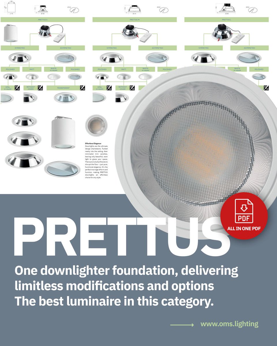 omslighting's tweet photo. Introducing the Rolls Royce of downlighters!   This foundation offers endless customization &amp; unmatched performance.  Superior optics, high efficiency &amp; even light distribution.  
Learn more: https://t.co/Nt6ew69t69 
#lighting #design #prettus #omslighting #luminaire https://t.co/cojSbQlecN