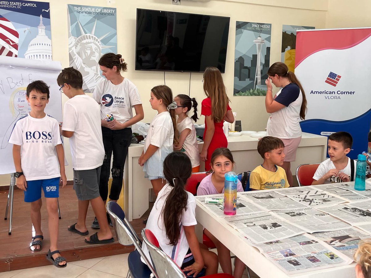 AC Vlora (@acvlora) on Twitter photo 📷📷📷 The Summer Art Camp in Vlora, organized by Peace Corps Volunteers and the American Corner Vlora, is buzzing with creativity! Young artists gather daily to express themselves through drawing, painting, sculpture, and photography.
<a href="/USEmbassyTirana/">U.S. Embassy Tirana</a>
<a href="/AmericanSpaces/">American Spaces</a> 📷📷📷 The Summer Art Camp in Vlora, organized by Peace Corps Volunteers and the American Corner Vlora, is buzzing with creativity! Young artists gather daily to express themselves through drawing, painting, sculpture, and photography.
<a href="/USEmbassyTirana/">U.S. Embassy Tirana</a>
<a href="/AmericanSpaces/">American Spaces</a>