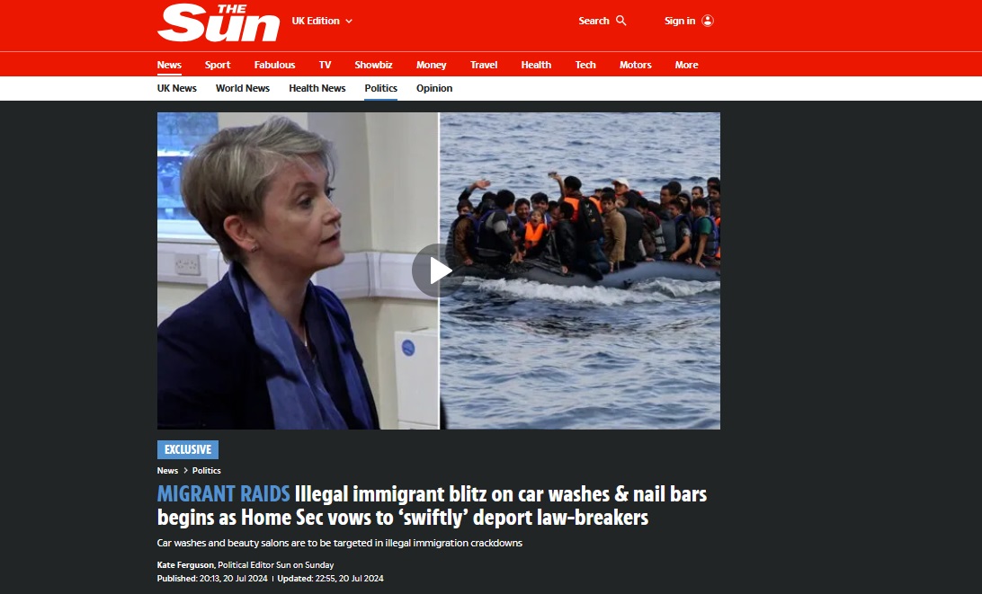 nwl88444048's tweet image. Incoming British home sec Yvette Cooper is also grappling with asylum and irregular immigration, and it&apos;s noteworthy she&apos;s adopting measures which SF haven&apos;t even considered, like increased workplace inspections.

I wonder what that would look like in Ireland?

#RulesBased
