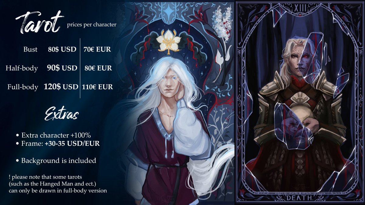 pyromairon's tweet image. 🌞July slots open!🌛

{ 4 } slots of any type are available!
I&apos;ll count remaining below 👇

💫Contact:
• Email: pyromairon.art@outlook.com
• Discord: pyromairon

✨Form &amp;amp; ToS: pyromairon.carrd.co/#tos