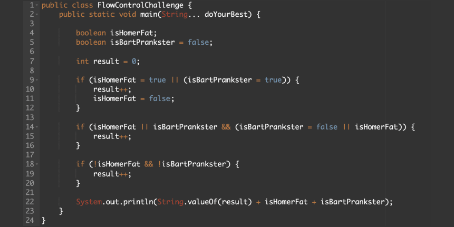 RafaDelNero's tweet image. Flow control is a basic Java feature but it can be tricky too. Test out your basic Java skills with the Flow Control Java Challenge. 🤔💻
🔗 bit.ly/4bpiz9d
#javachallengers #software #java #code #softwareengineer #flowcontrol