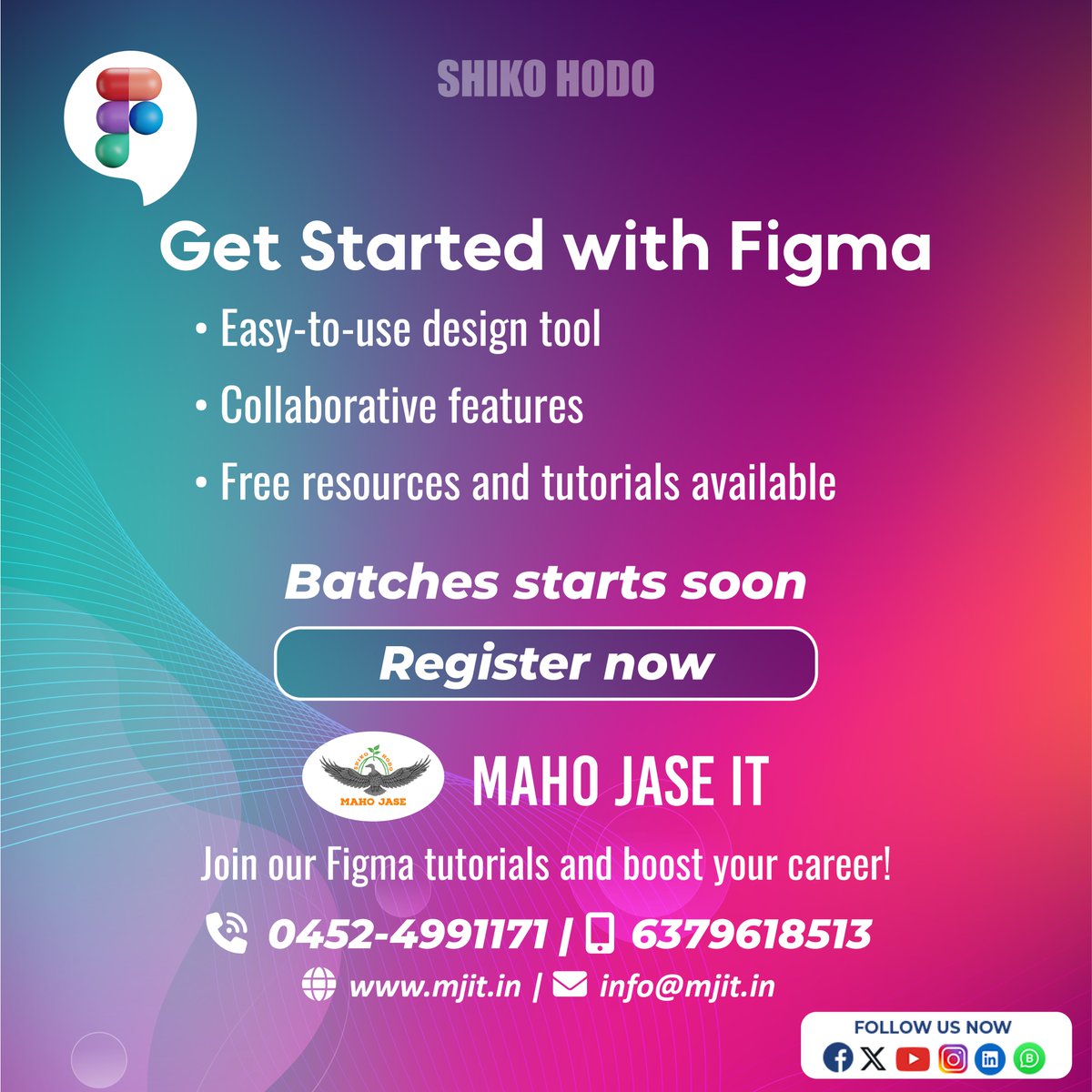 mahojase's tweet image. Elevate your design skills with Maho Jase IT&apos;s Figma course!
Web - shorturl.at/bsYRX
.
.
.
#Figma #FigmaCourse #LearnFigma #UIUXDesign #FigmaTutorial  #ITServiceProvider #mjit #mahojaseit  #chennai #WebsiteDesign #figmamadurai #mahojase #chennaiit #maduraiit