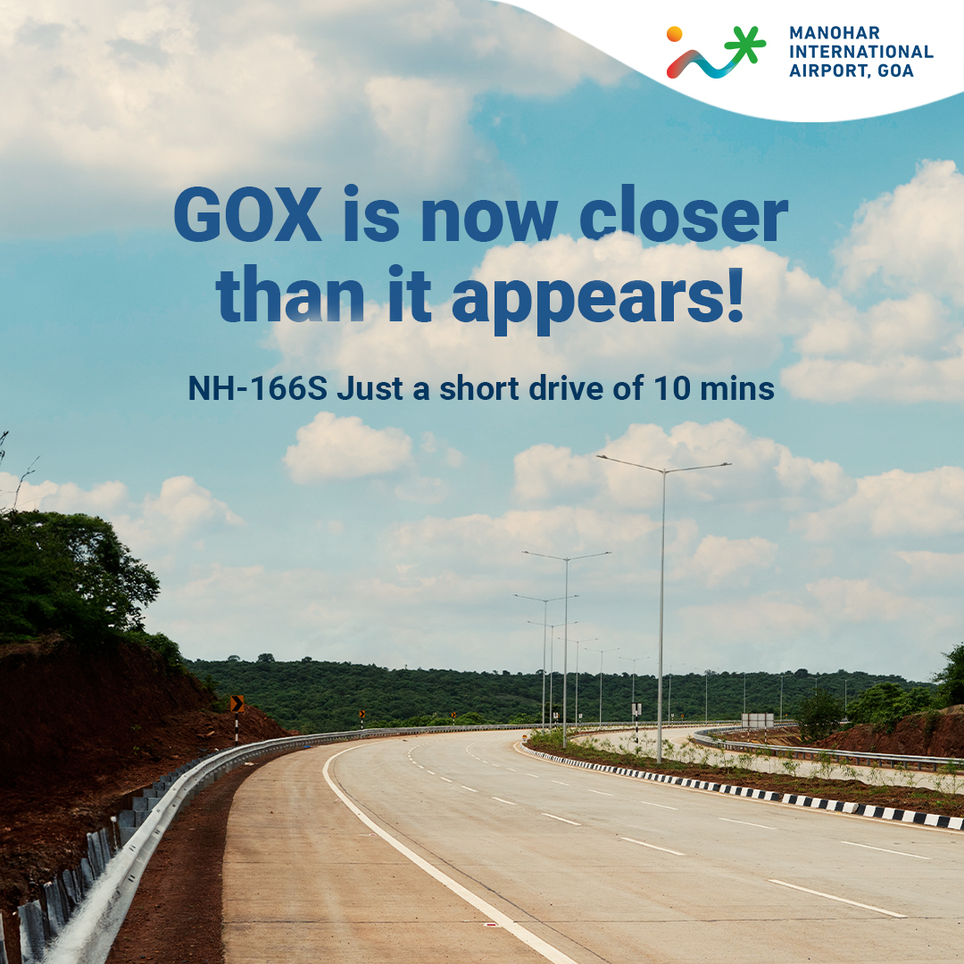 miagoaairport's tweet image. Dreaming of sandy beaches and palm trees in Goa? Share your travel plans with #ExploreGOX and kickstart your adventure from Manohar International Airport, now even easier to reach with the new NH-166S highway! 🌴✈️

 #GOXJourney #feelgoa