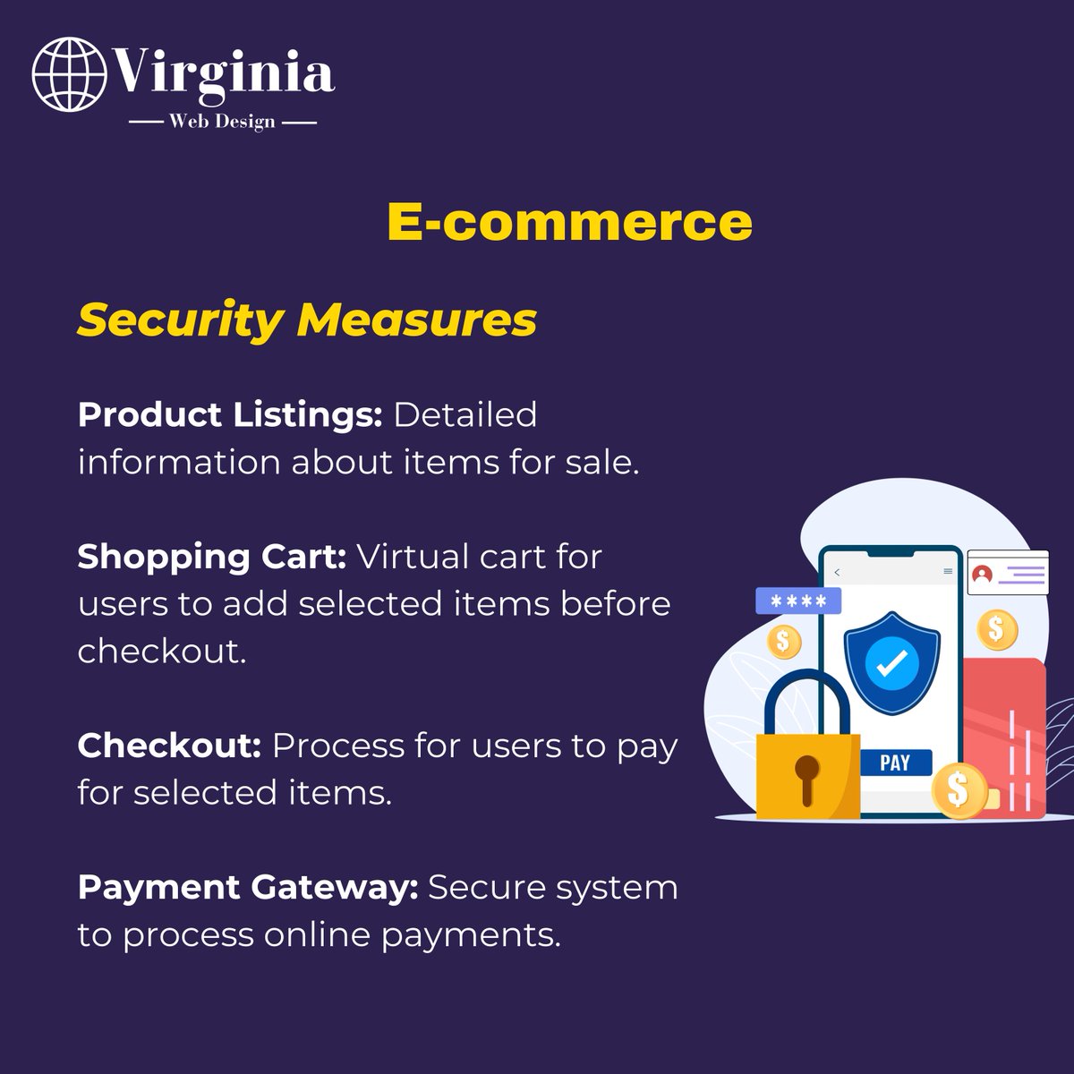 VAWebCreators's tweet image. Unlock the secrets to a secure online shopping experience. Discover the essential security measures that keep your transactions safe and sound. 

#EcommerceSecurity