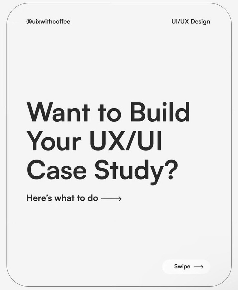 Nelsonyolemi1's tweet image. UI/UX Designers, Here’s a guide on how you can build an amazing UX/Ul Case Study. It's quite detailed; It might be useful to you in some way.

Credit: @Uixwithcoffee 

Retweet &amp;amp; Save For Later ❤️