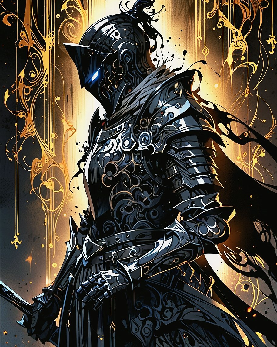 Deka_Vampir's tweet photo. Embrace the darkness and become the legend. #KnightOfShadows
#fantasy #darkfantasy #AIイラスト https://t.co/LGP4NngFHM