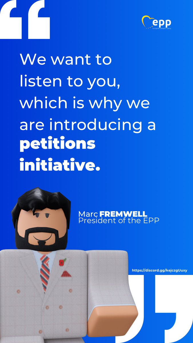 epp_rbx's tweet photo. We are very happy to announce that we will be starting a petitions iniative, which will enable you, the People, to have your voices heard. 

This is Progress, not Politics. https://t.co/Xo8dBAR7Wk