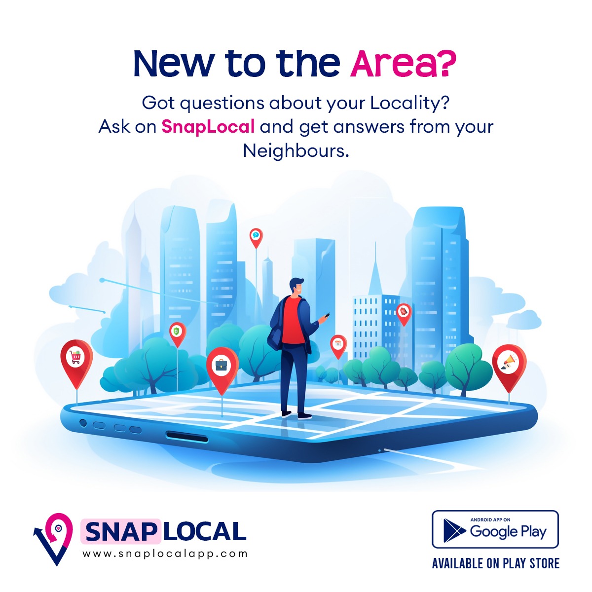 SnapLocalApp's tweet image. 🌟 New to the Area? 🌟

Curious about your new surroundings? Discover everything you need to know with SnapLocal! 🌆 Ask your neighbours and get instant answers.

Download the SnapLocal app now on Google Play! 📱

#snaplocal #localguide #newneighbourhood #localcommunity