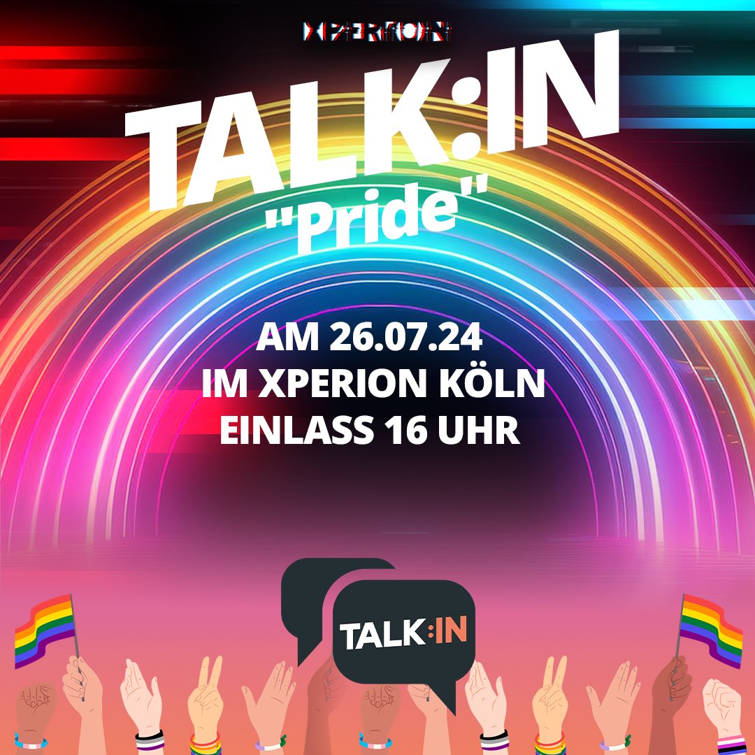 TALK:IN ein Format von <a href="/gameinfyi/">GAME:IN</a> 💥

Sei am Freitag den 26.07. im XPERION Köln dabei und erlebe einen Nachmittag voller inspirierender Talks und spannender Disskusionen über Vielfalt und Queerness in der Gaming-Welt! 

Kostenlose Tickets gibt es hier: eventbrite.com/e/talkin-by-ga…