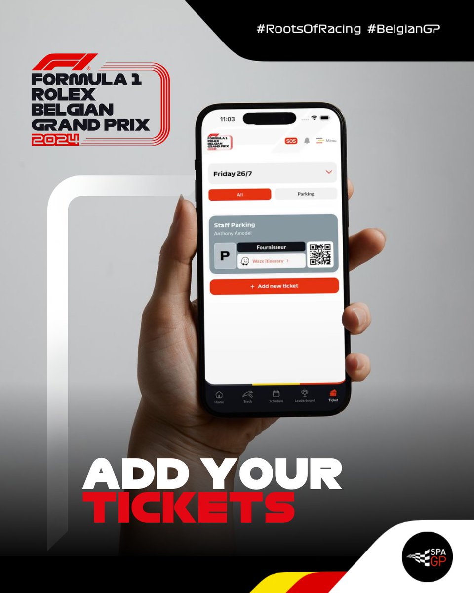 SpaGrandPrix's tweet photo. Your handy partner for the weekend: our Spa Grand Prix App!
#BelgianGP #RootsofRacing #SpaGrandPrix https://t.co/tcwiaPLIoc