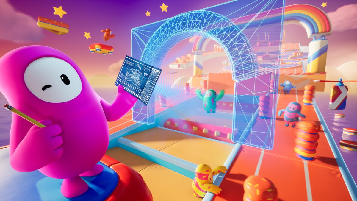 Frisky_fool's tweet photo. ππ Big news!! Fall Guys is tumbling into UEFN today! π Canβt wait to create the wackiest, most chaotic maps ever. Prepare for epic fails and hilarious mayhem! ππ Whoβs with me? πββοΈπ₯ #UEFN #FallGuys #GameDevHumor #EpicFails #MapMadness https://t.co/ve6ImAECDT