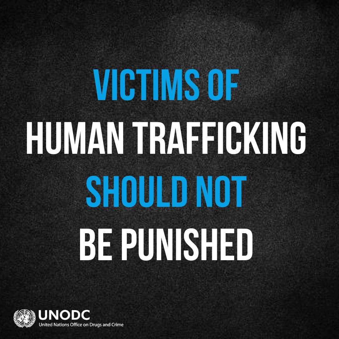 Victims of human trafficking are often forced to commit crimes as part of their exploitation.

The principle of non-punishment states that a trafficked person should not be detained or prosecuted for unlawful acts committed as a result of the crime.

More: bit.ly/3AsZCDc