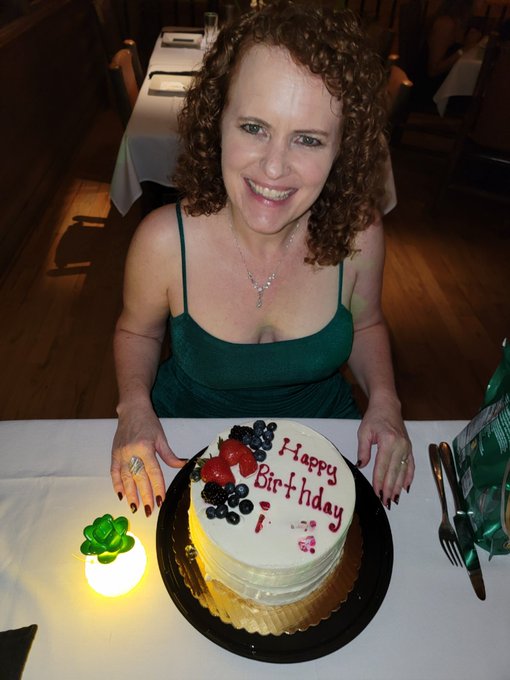 It's my birthday week.  I have wonderful friends and it was so nice of them to celebrate with me.  https://t<a href="/tag/cake"class="tags"><span>#cake</span></a><a href="/tag/flowers"class="tags"><span>#flowers</span></a><a href="/tag/party"class="tags"><span>#party</span></a><a href="/tag/birthday"class="tags"><span>#birthday</span></a><a href="/tag/redhead"class="tags"><span>#redhead</span></a><a href="/tag/balloons"class="tags"><span>#balloons</span></a>