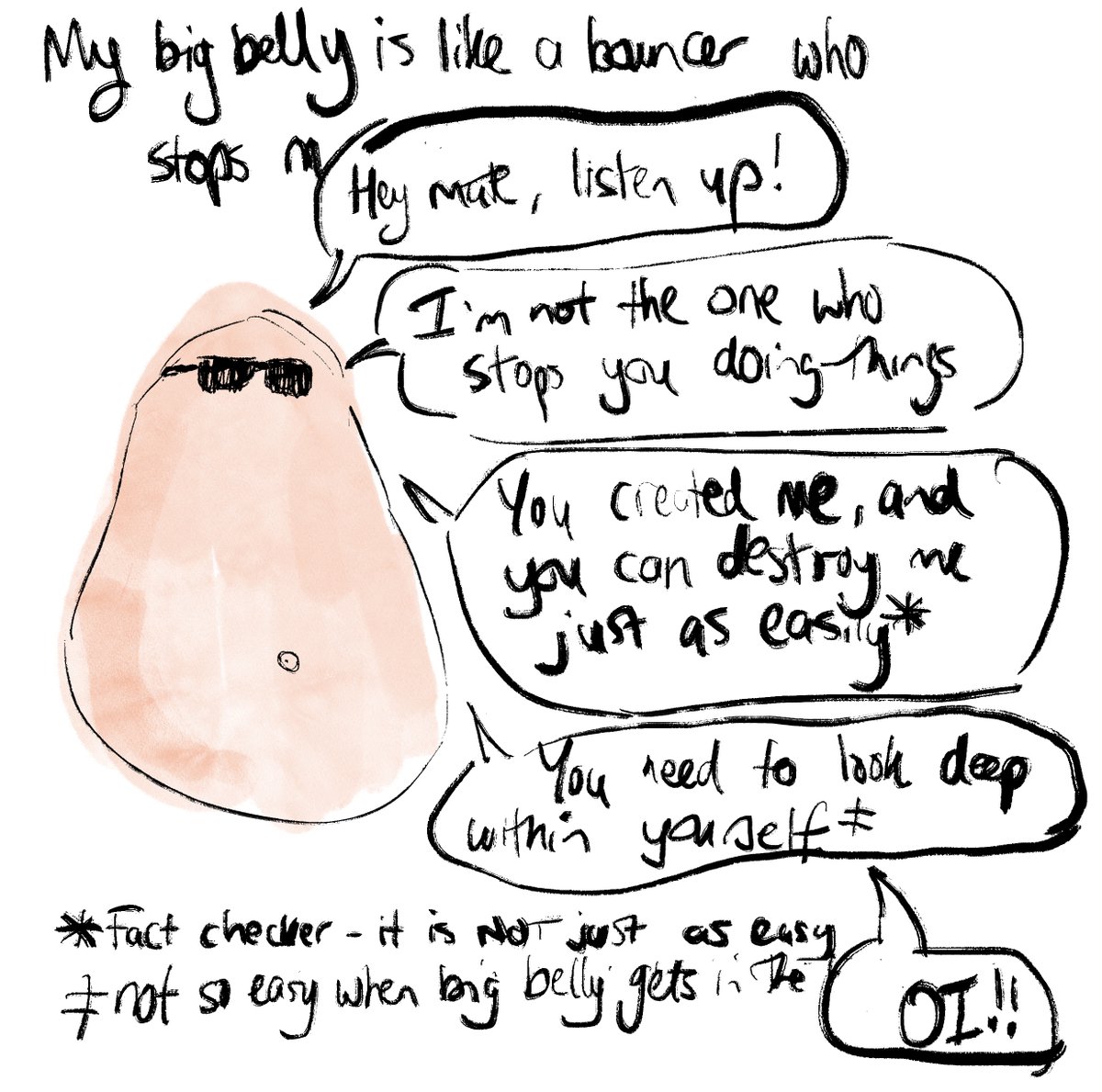 wellpossibly's tweet image. I may be gaslighting my big belly… but big belly is not taking it lying down.  #BigBelly