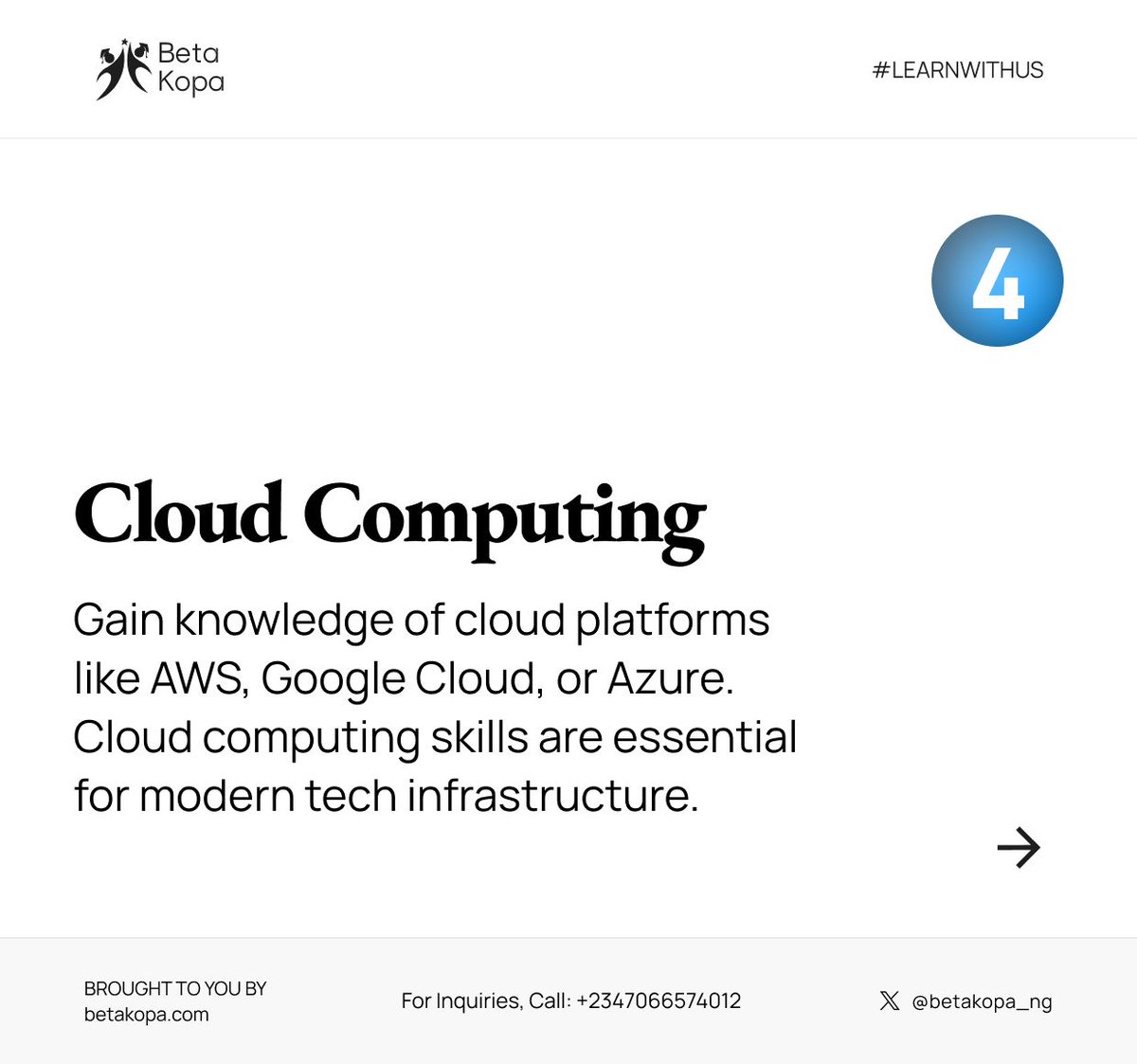 BetaKopa_ng's tweet image. Ever wanted to break into tech but aren&apos;t sure which skills to learn? 

Here are the top 5 skills you should master: 

Scroll to the end 

#betakopa #digitalmarketing #skillstolearn #techskills