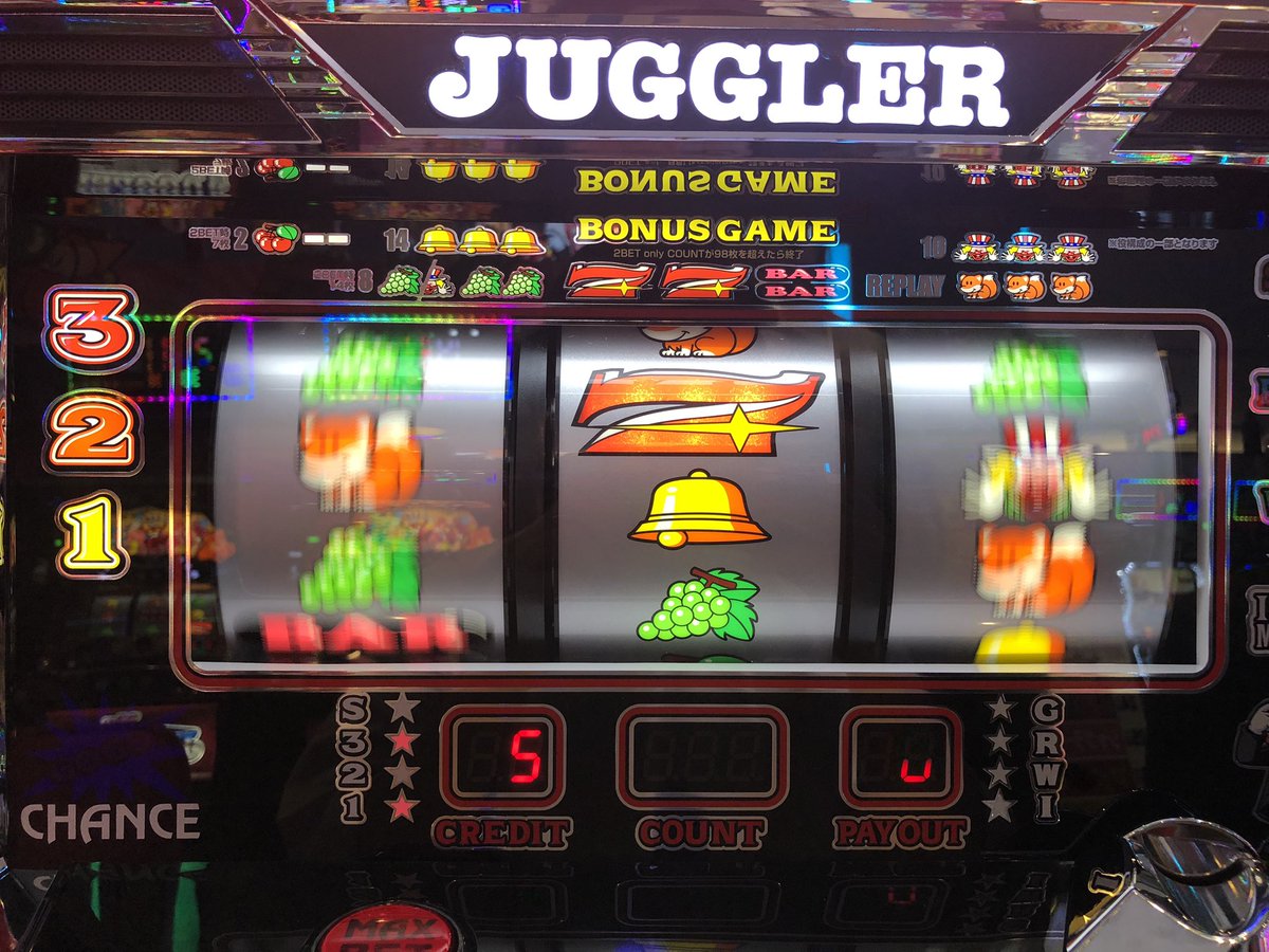 ミスタージャグラー中押し編】 ①中リール上中段に7図柄を狙う。 ②