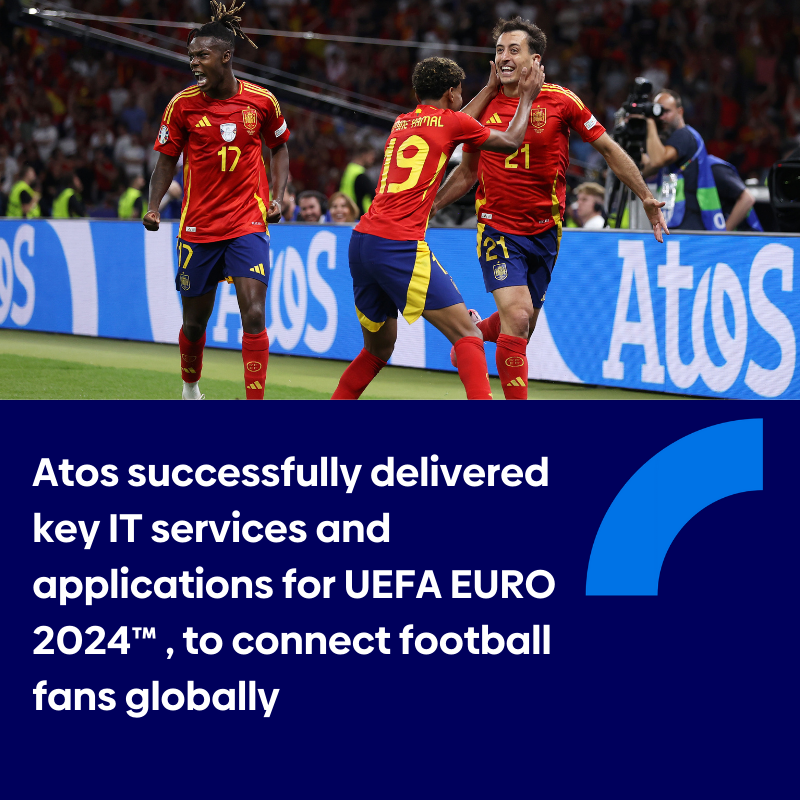 [#EURO2024] We are proud that we successfully delivered key IT services and applications for UEFA EURO 2024™. 🏆
Atos facilitated hundreds of millions of fans worldwide to share the electrifying experience of one of the most iconic football tournaments.➡️ atos.net/en/2024/press-…