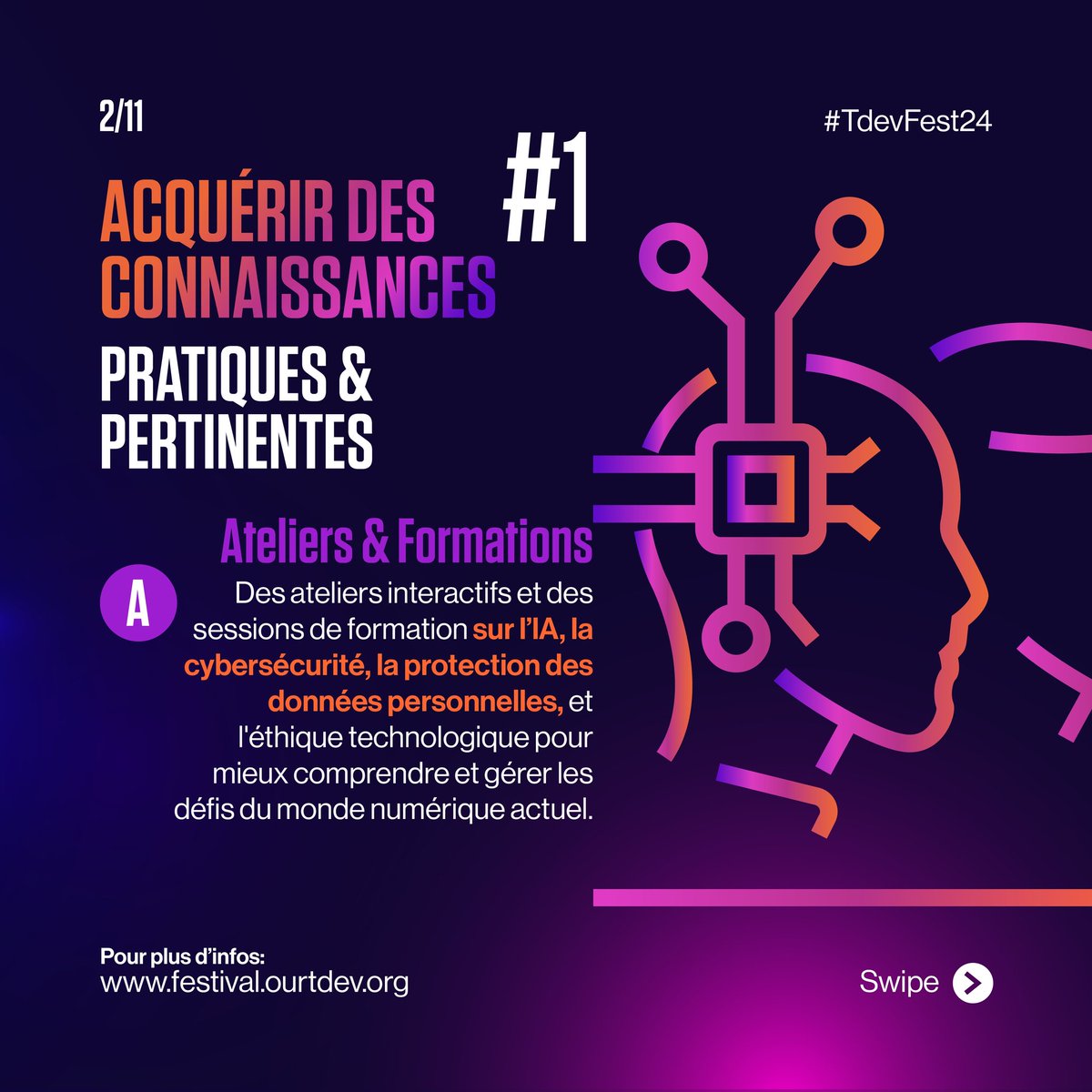 tdevorg's tweet photo. 𝟖 𝐫𝐚𝐢𝐬𝐨𝐧𝐬 𝐩𝐨𝐮𝐫 𝐥𝐞𝐬𝐪𝐮𝐞𝐥𝐥𝐞𝐬 𝐯𝐨𝐮𝐬 𝐝𝐞𝐯𝐞𝐳 à 𝐓𝐎𝐔𝐓 𝐏𝐑𝐈𝐗 𝐩𝐚𝐫𝐭𝐢𝐜𝐢𝐩𝐞𝐫 𝐚𝐮 #𝐓𝐃𝐄𝐕𝐅𝐞𝐬𝐭𝟐𝟒 🧠

🌟 Des formations en IA, cybersécurité, et plus

🎙️ Conférences sur les dernières tendances #tech

1/3 https://t.co/rUVSlQU3hu